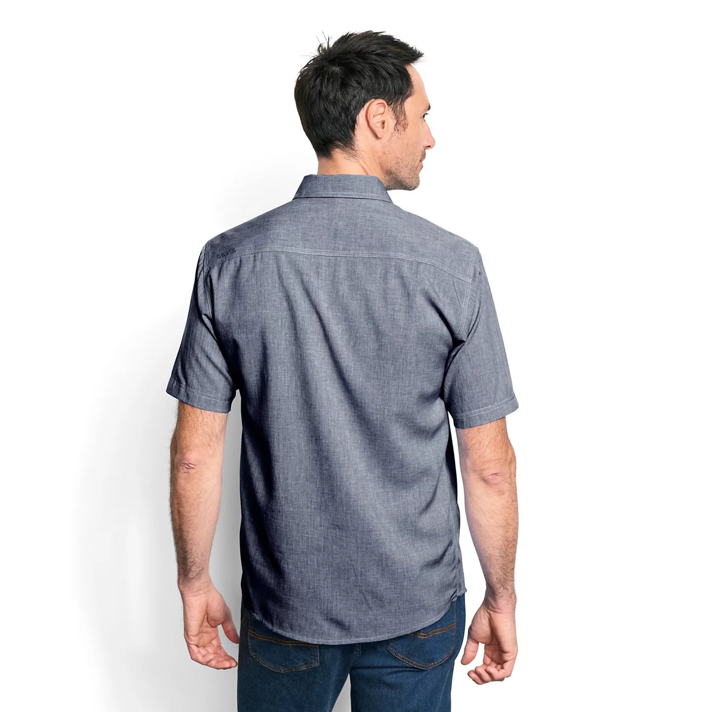 Orvis Men's Tech Chambray Short-Sleeve Work Shirt