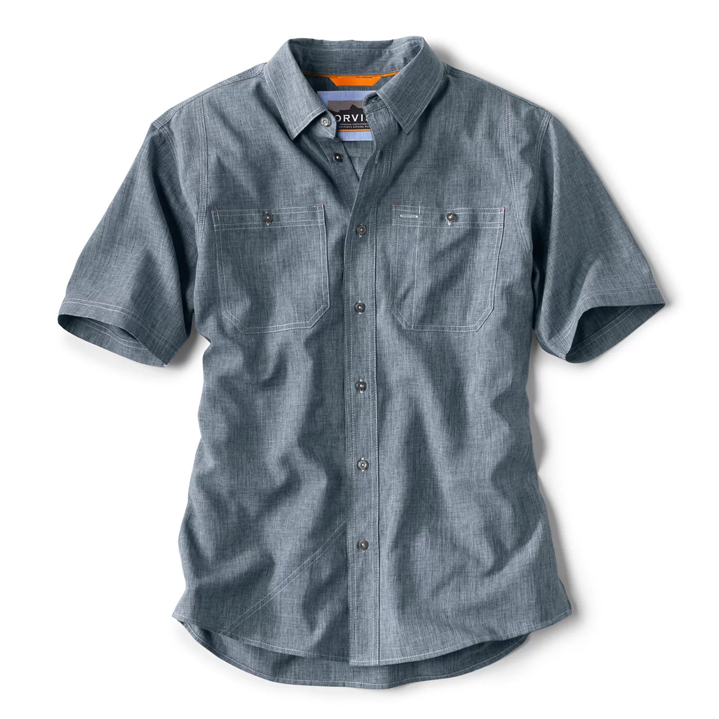 Orvis Men's Tech Chambray Short-Sleeve Work Shirt