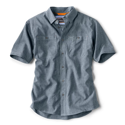 Orvis Men's Tech Chambray Short-Sleeve Work Shirt