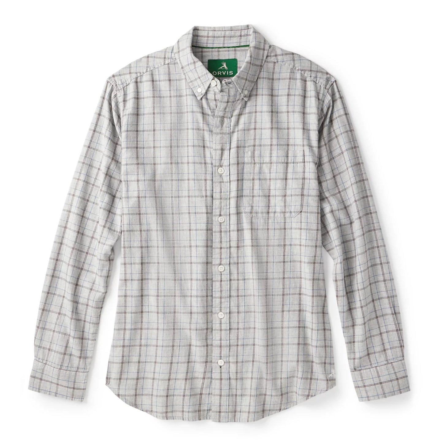 Orvis Men's Sunderland Brushed Twill Long-Sleeve Shirt