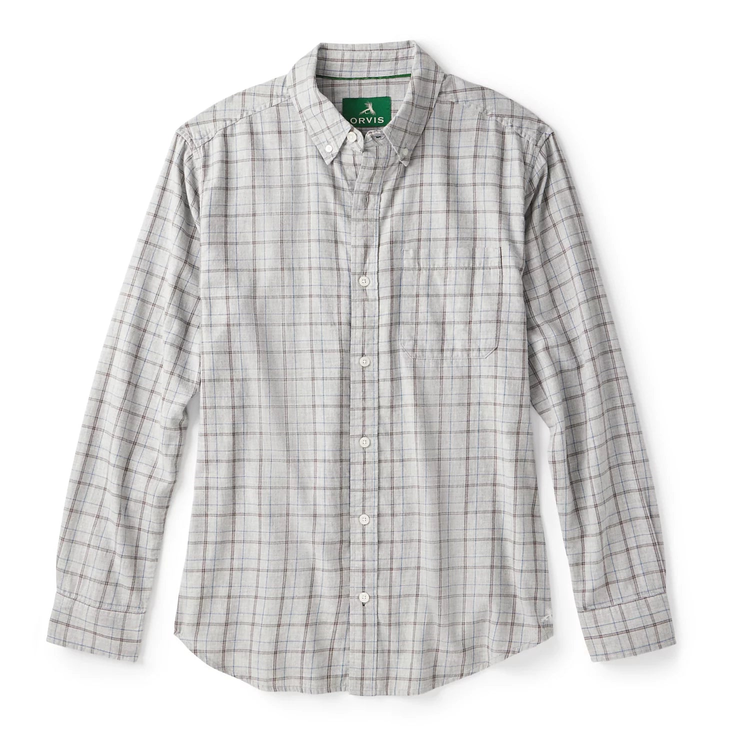 Orvis Men's Sunderland Brushed Twill Long-Sleeve Shirt