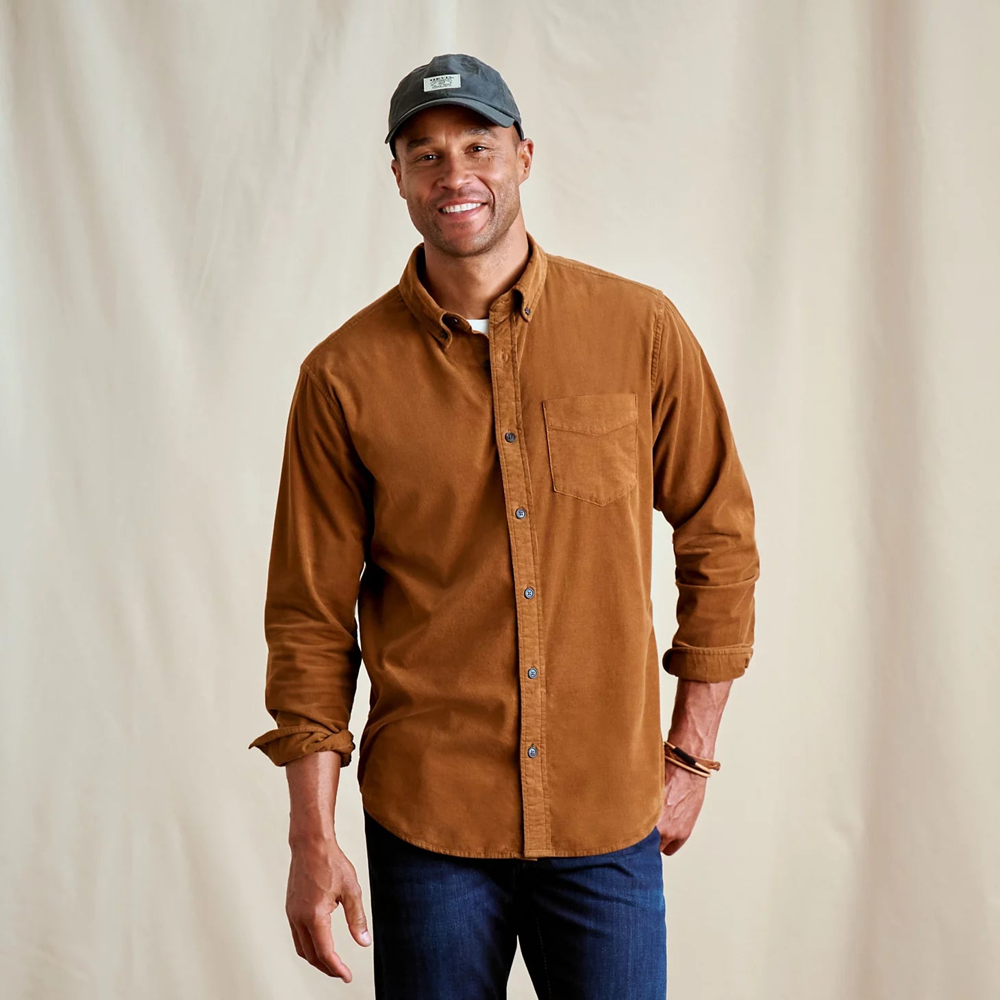 Orvis Men's Lightweight Corduroy Long-Sleeve Shirt