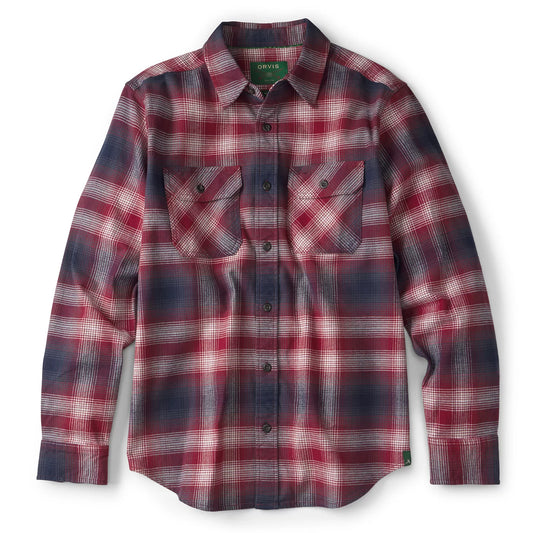 Orvis Yarn-Dyed Moleskin Long-Sleeved Plaid Shirt