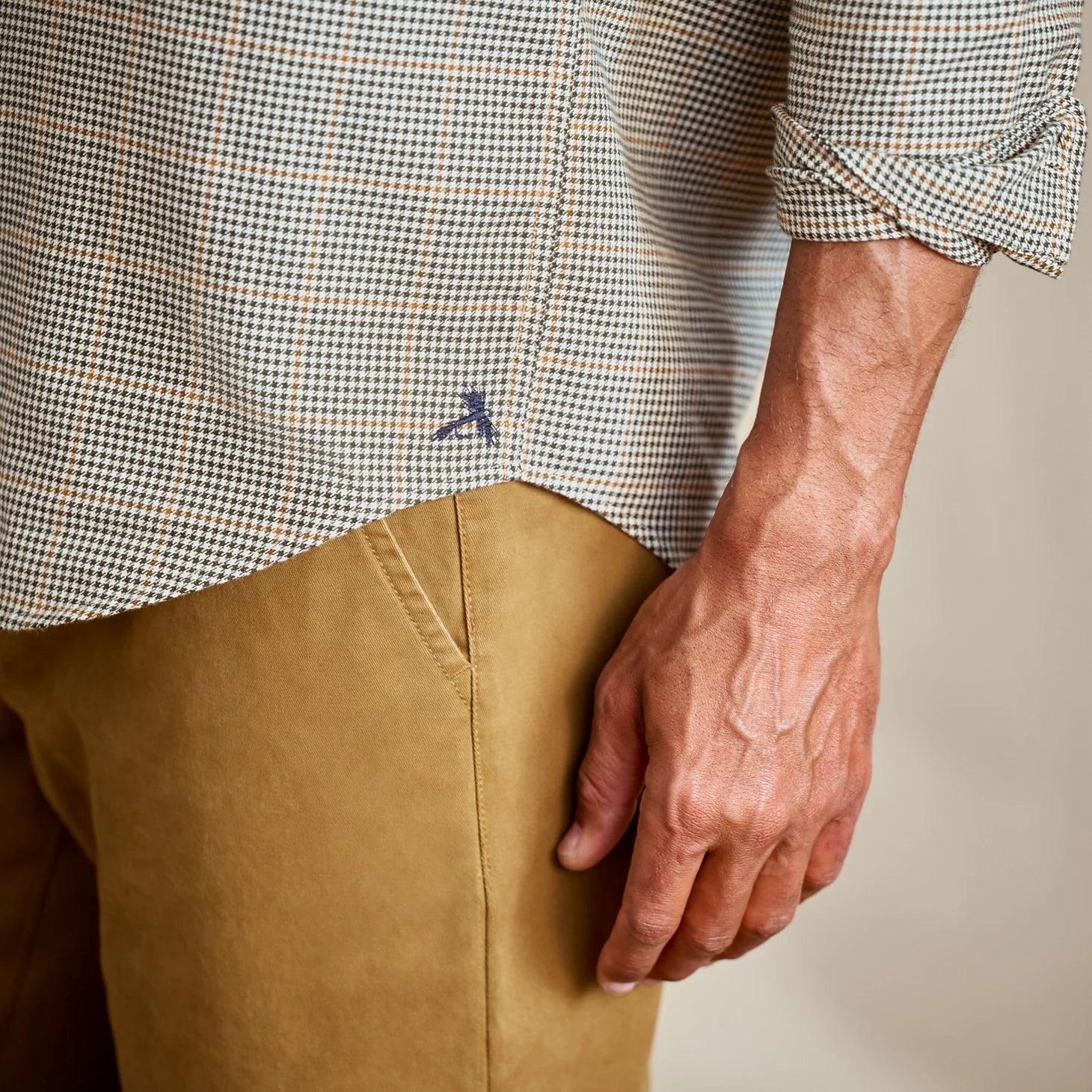 Orvis Spencer Houndstooth Pure Cotton Long-Sleeve Shirt