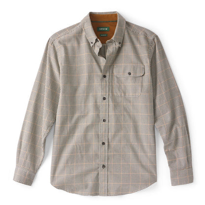 Orvis Spencer Houndstooth Pure Cotton Long-Sleeve Shirt