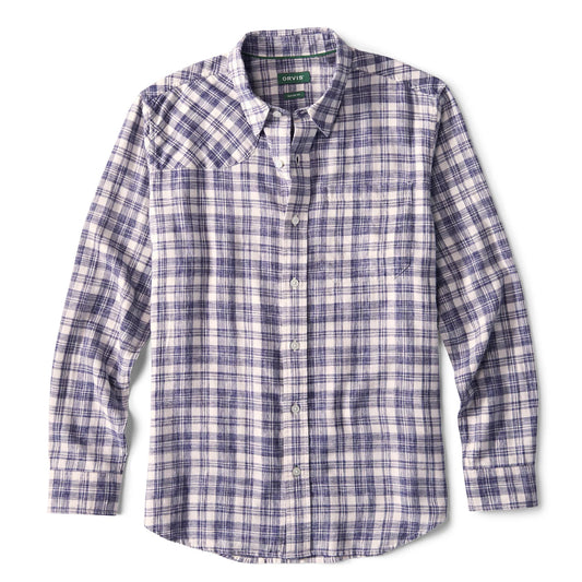 Orvis Space-Dyed Plaid Long-Sleeve Shirt