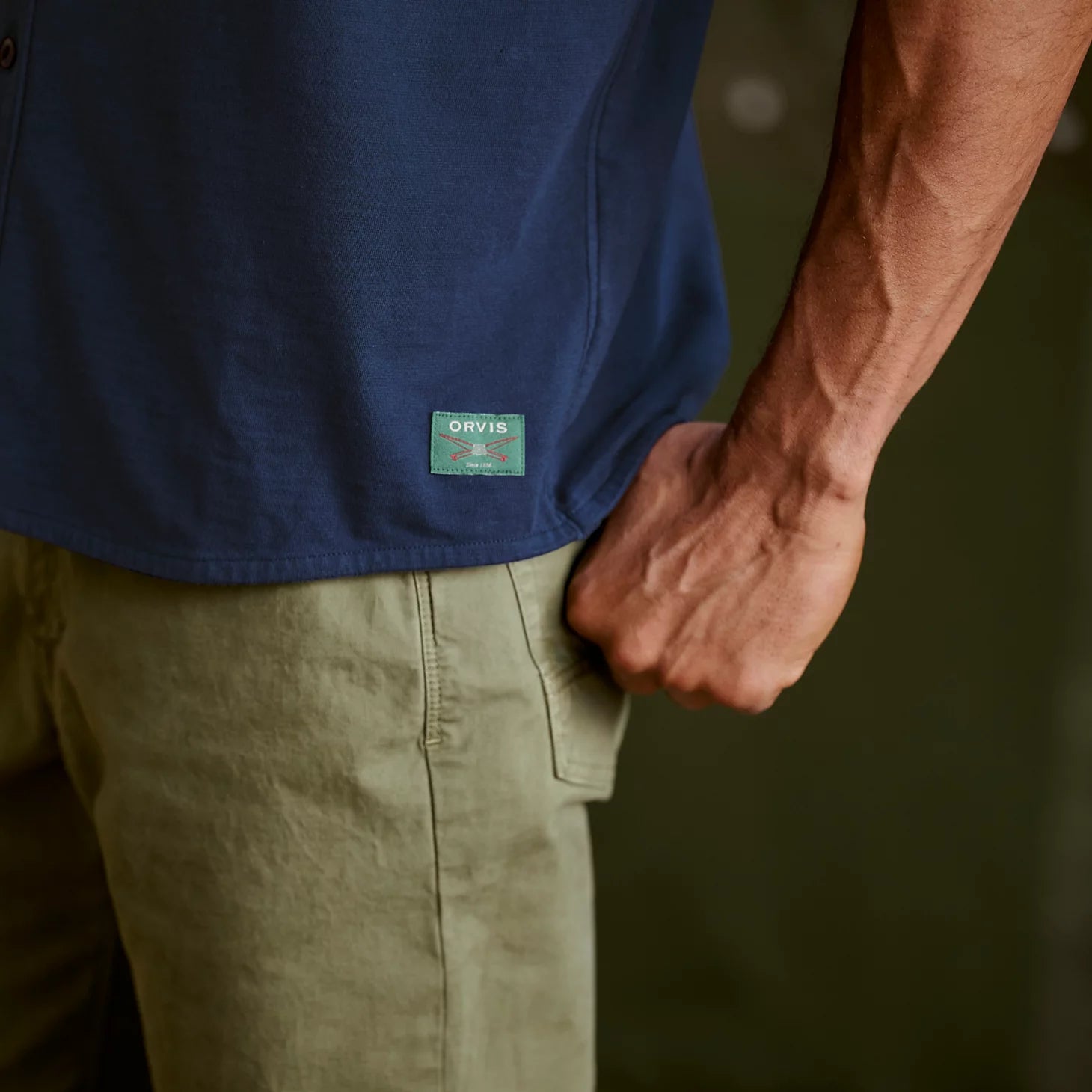 Orvis Men's Bromley Knit Button-Down Short-Sleeve Shirt