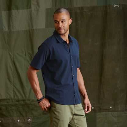Orvis Men's Bromley Knit Button-Down Short-Sleeve Shirt