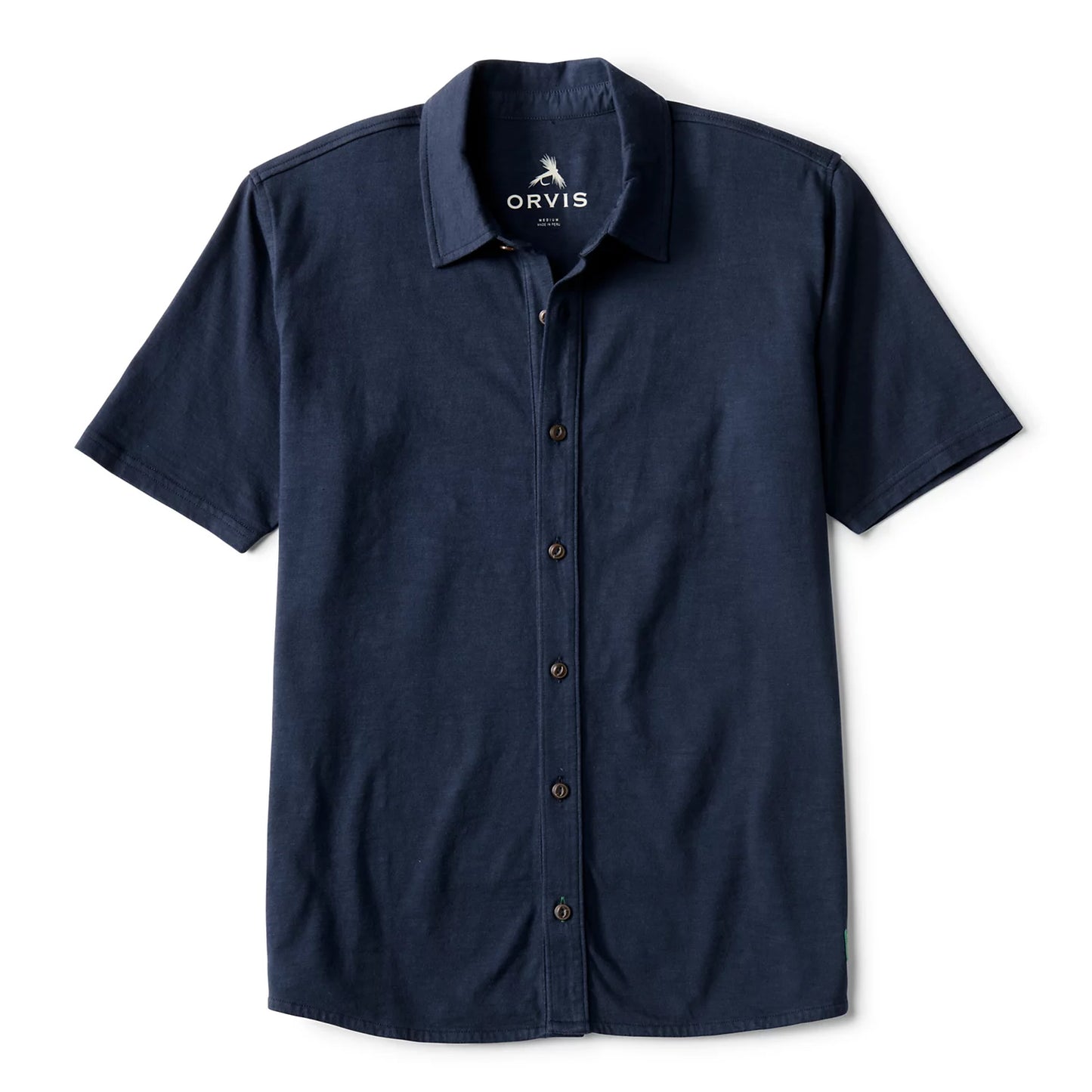Orvis Men's Bromley Knit Button-Down Short-Sleeve Shirt