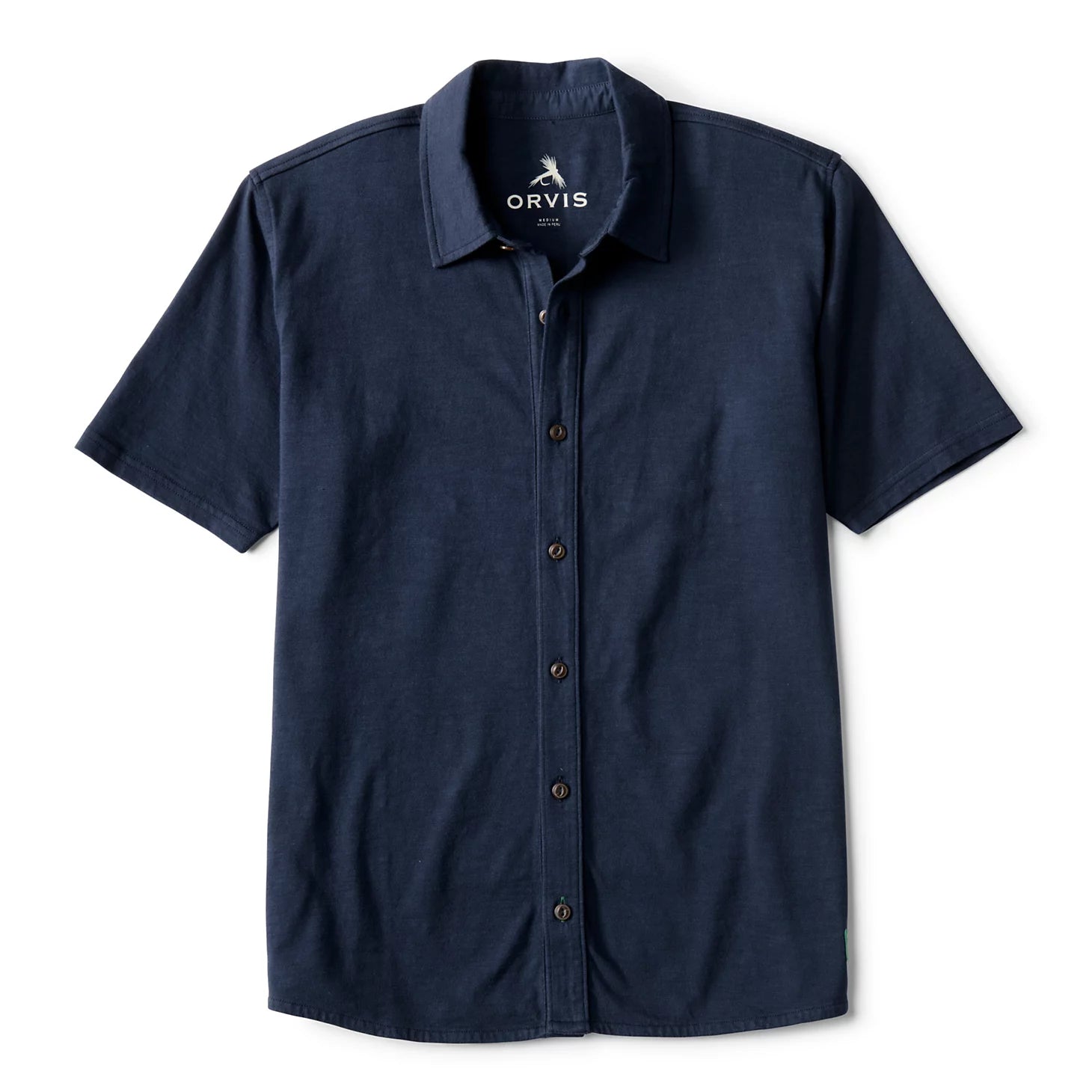 Orvis Men's Bromley Knit Button-Down Short-Sleeve Shirt