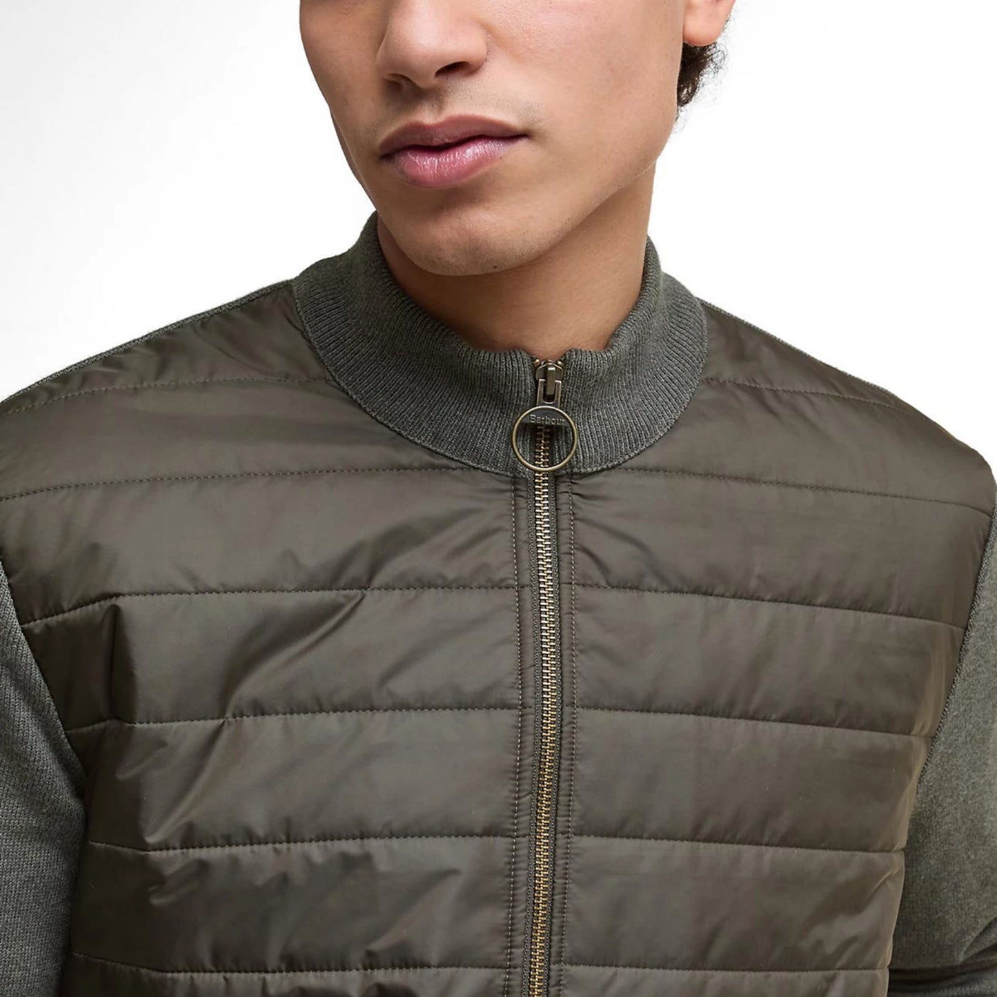 Orvis Barbour® Essential Carn Baffle Zip-Through Knitted Sweater