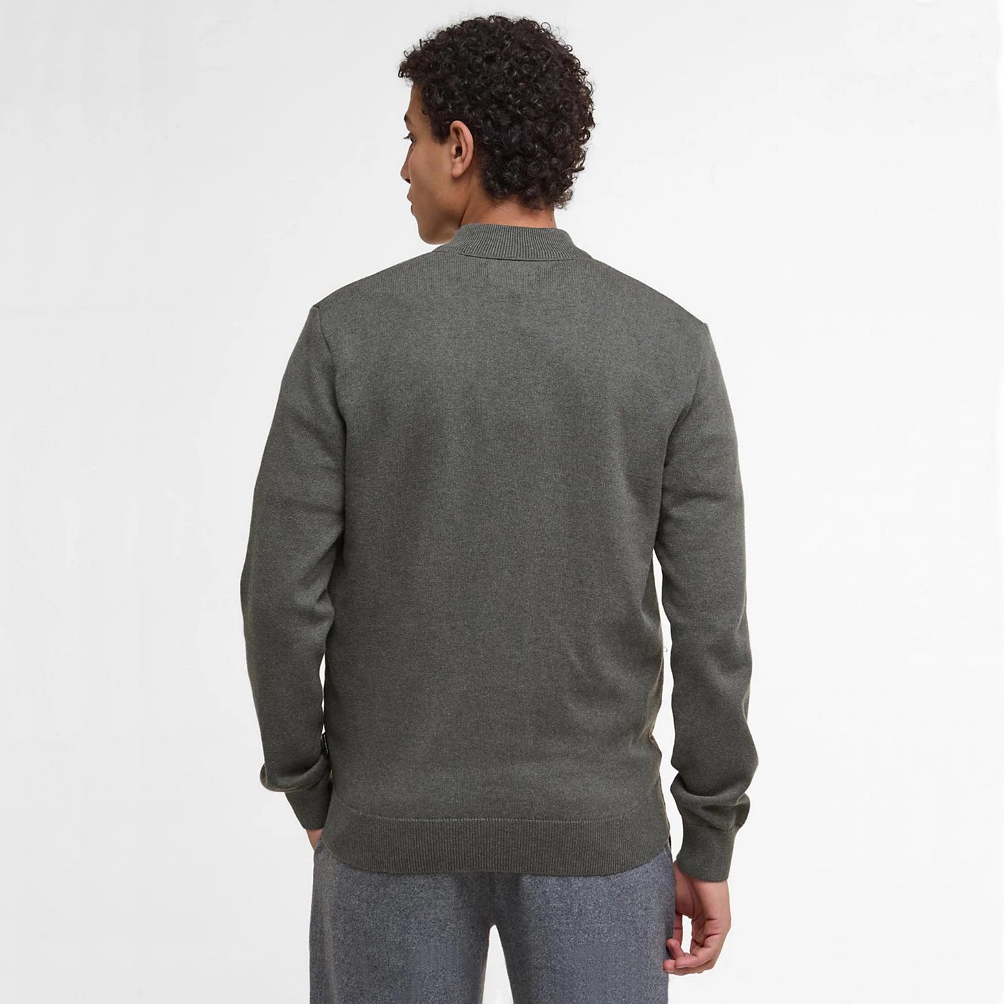 Orvis Barbour® Essential Carn Baffle Zip-Through Knitted Sweater