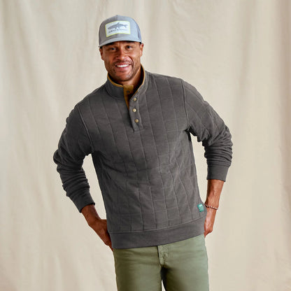 Orvis Men's Battenkill Quilted 1/4-Snap Sweatshirt