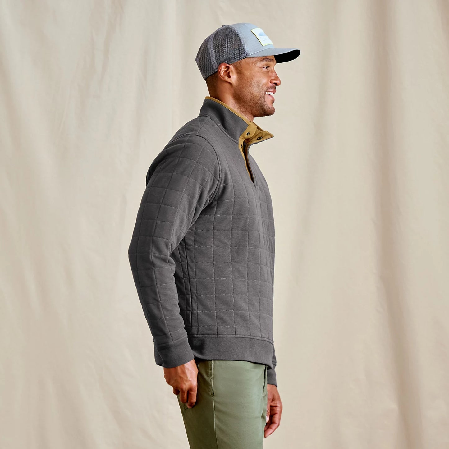 Orvis Men's Battenkill Quilted 1/4-Snap Sweatshirt