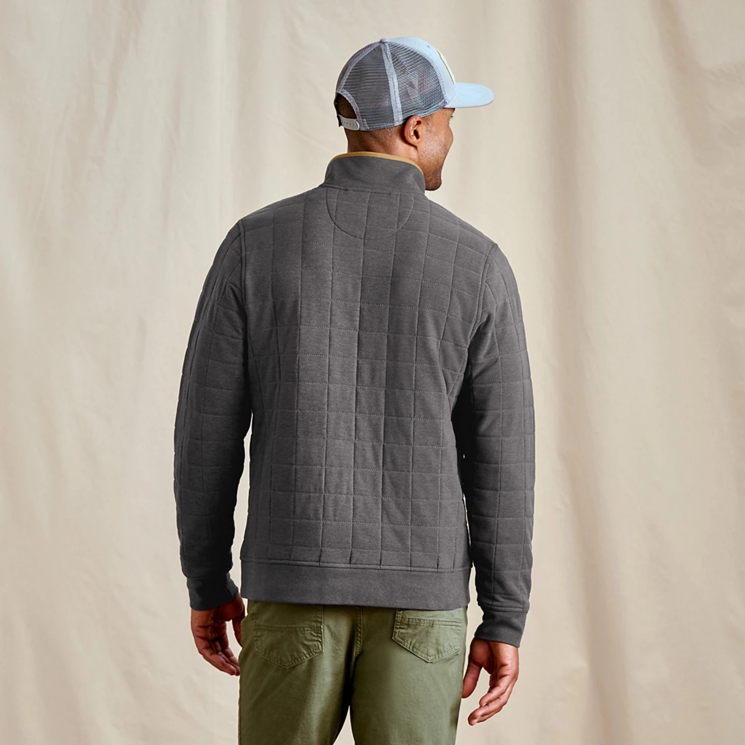 Orvis Men's Battenkill Quilted 1/4-Snap Sweatshirt