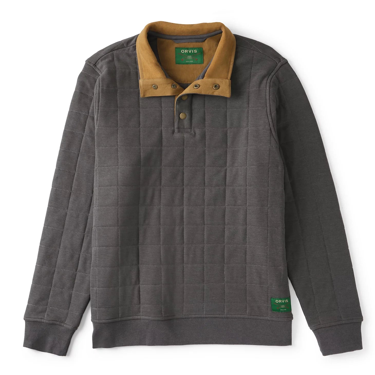 Orvis Men's Battenkill Quilted 1/4-Snap Sweatshirt
