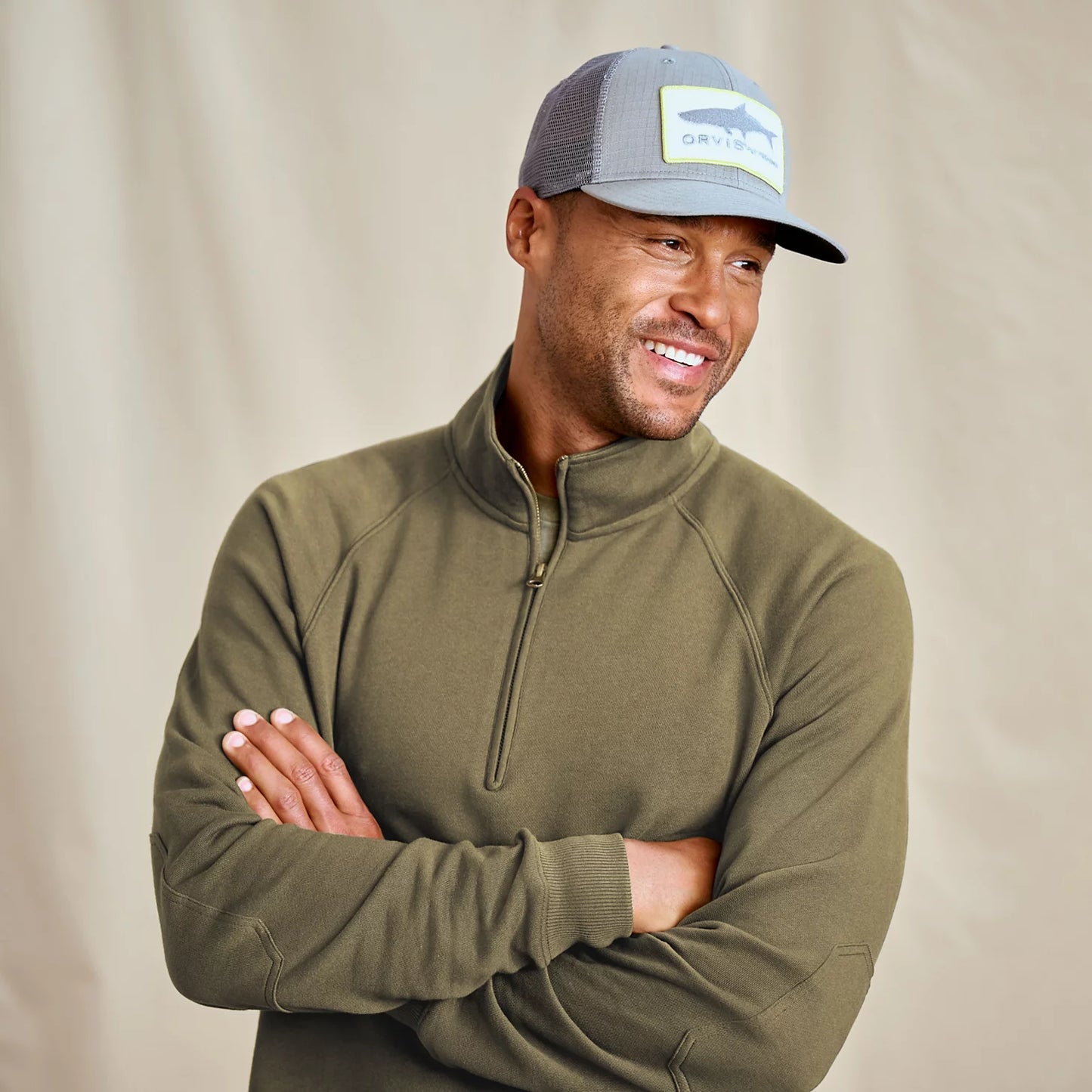 Orvis Men's Campfire 1/4-Zip Sweatshirt