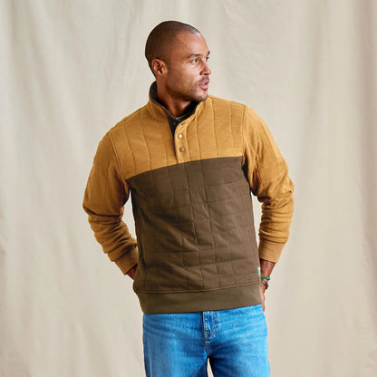 Orvis Men's Battenkill Colorblock Quilted 1/4-Snap Sweatshirt