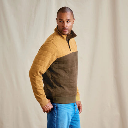 Orvis Men's Battenkill Colorblock Quilted 1/4-Snap Sweatshirt