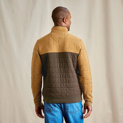 Orvis Men's Battenkill Colorblock Quilted 1/4-Snap Sweatshirt