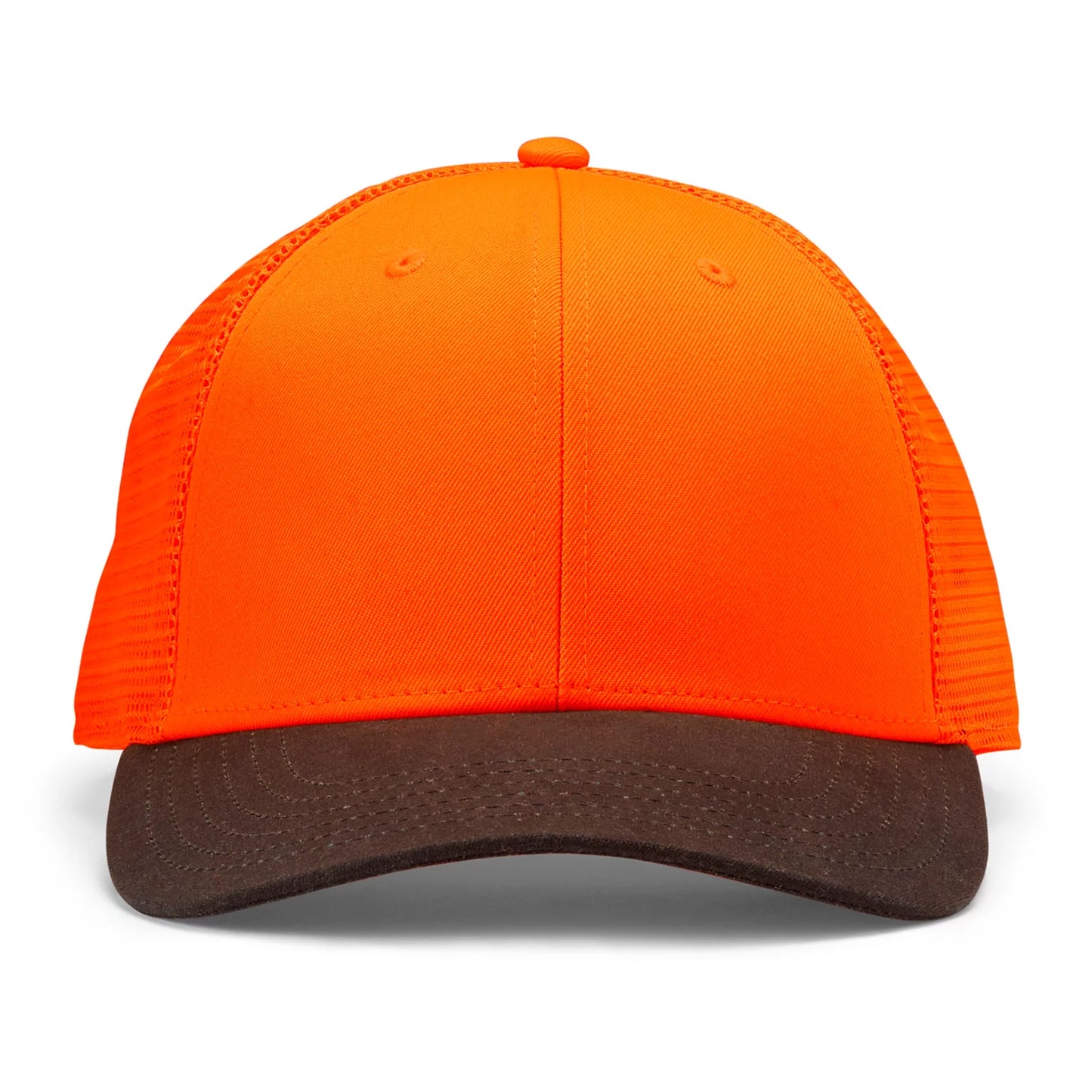 Orvis Blaze Orange Waxed Brim Mesh Cap