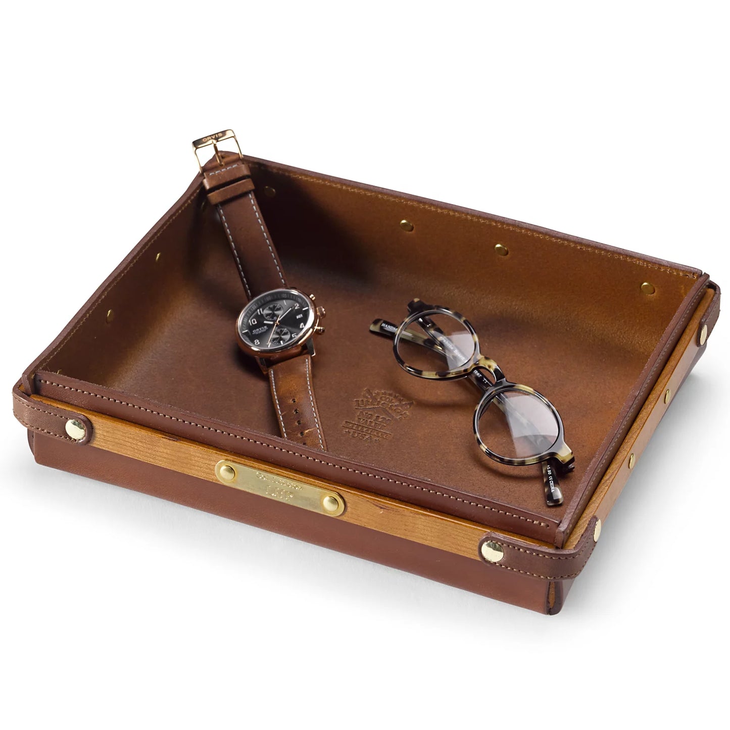 Orvis No. 120 Leather Valet Tray