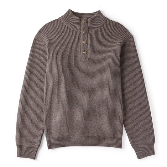 Orvis Quail Creek Button Mockneck Pullover