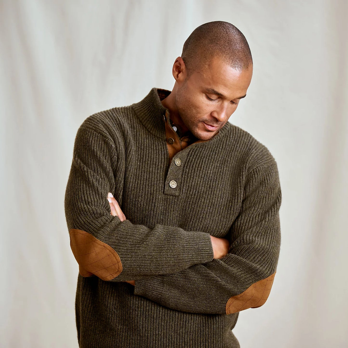 Orvis Quail Creek Button Mockneck Pullover