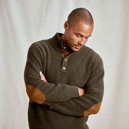 Orvis Quail Creek Button Mockneck Pullover