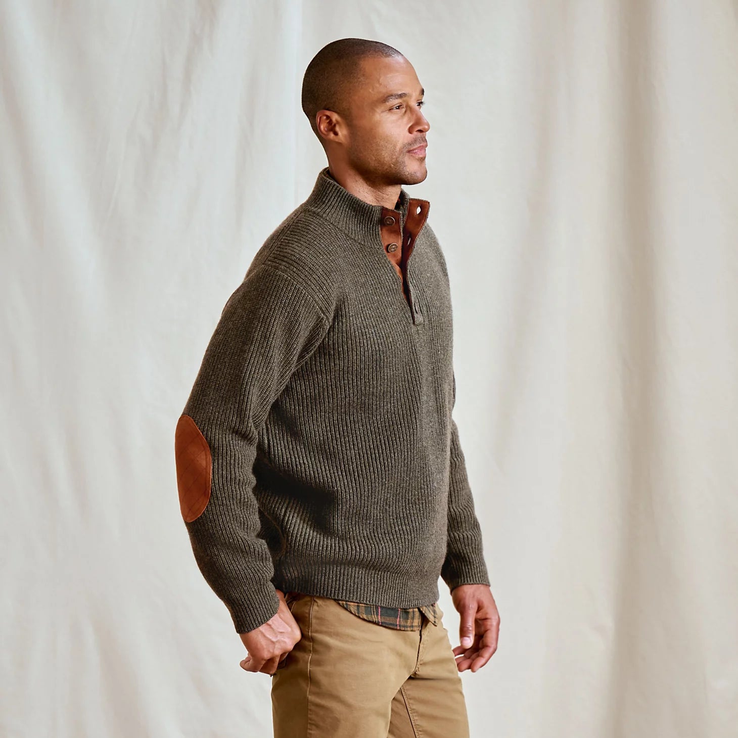 Orvis Quail Creek Button Mockneck Pullover