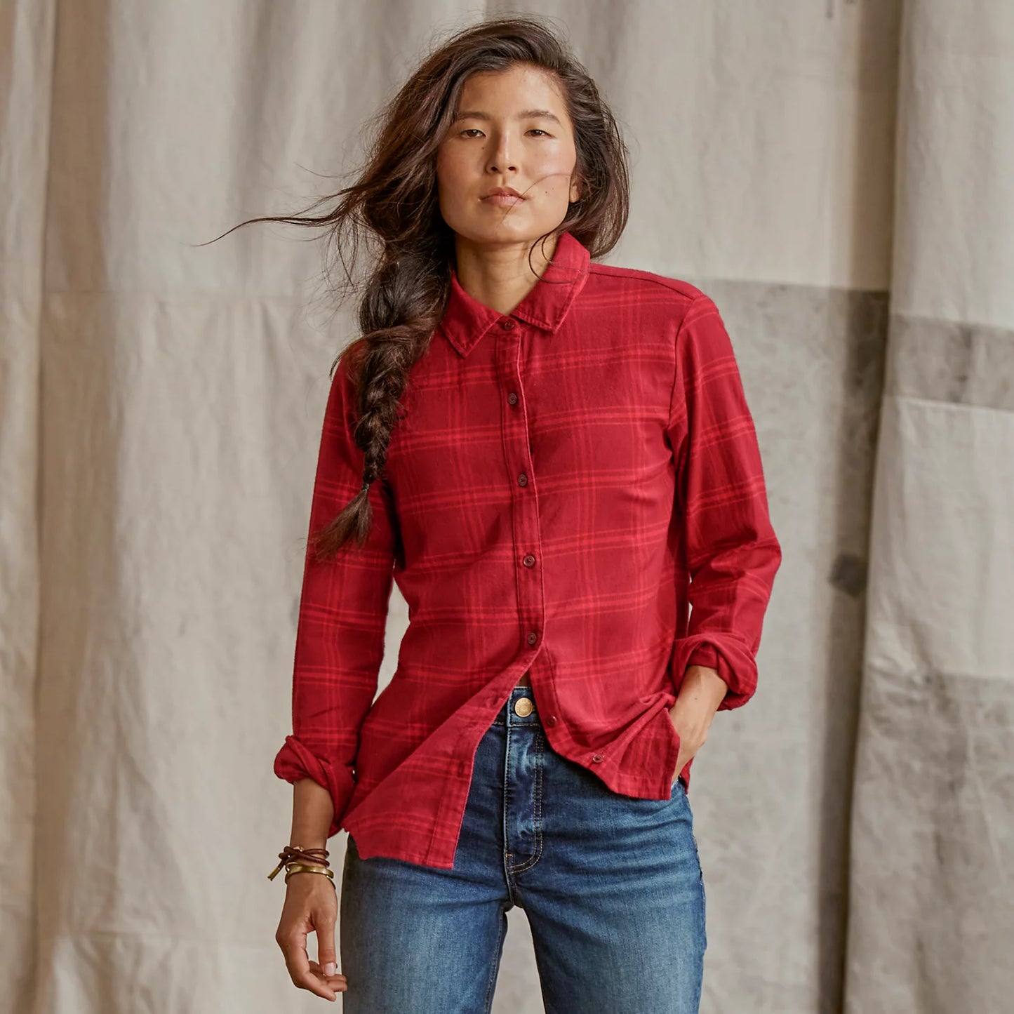 CRIMSON PLAID,XS