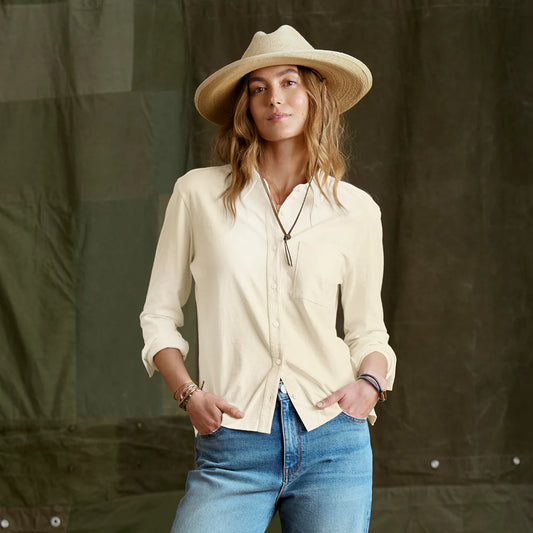 Orvis Women's Bromley Knit Button-Down Long-Sleeve Shirt