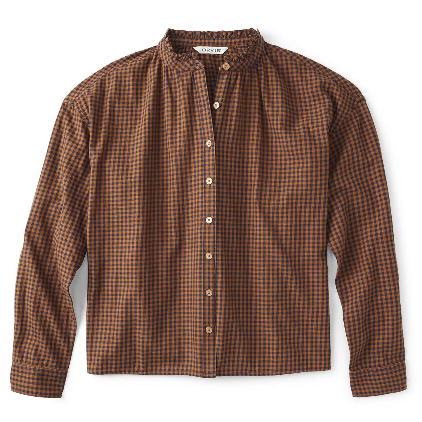 HAZELNUT NAVY GINGHAM,XS
