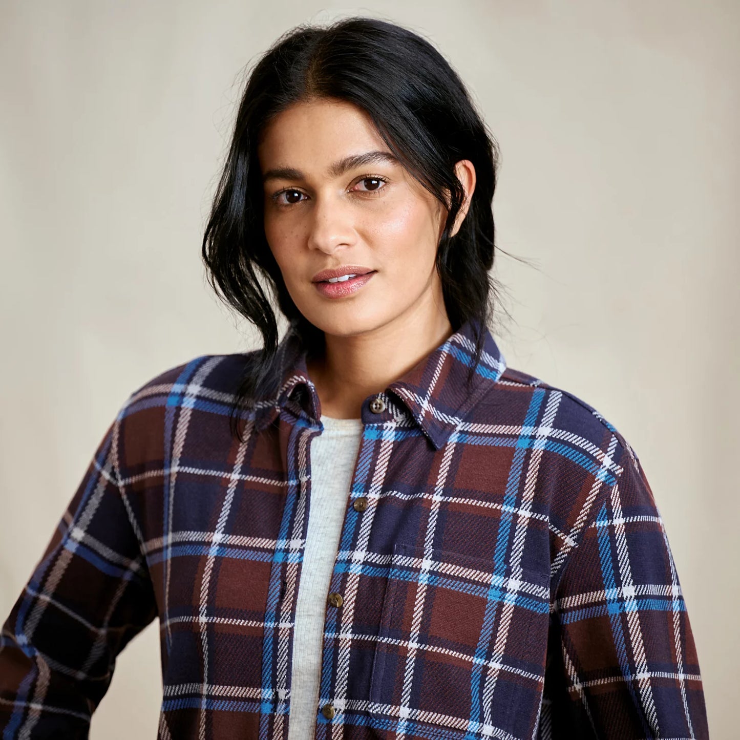 Orvis Women's Snowy River Button-Down Long-Sleeve Shirt