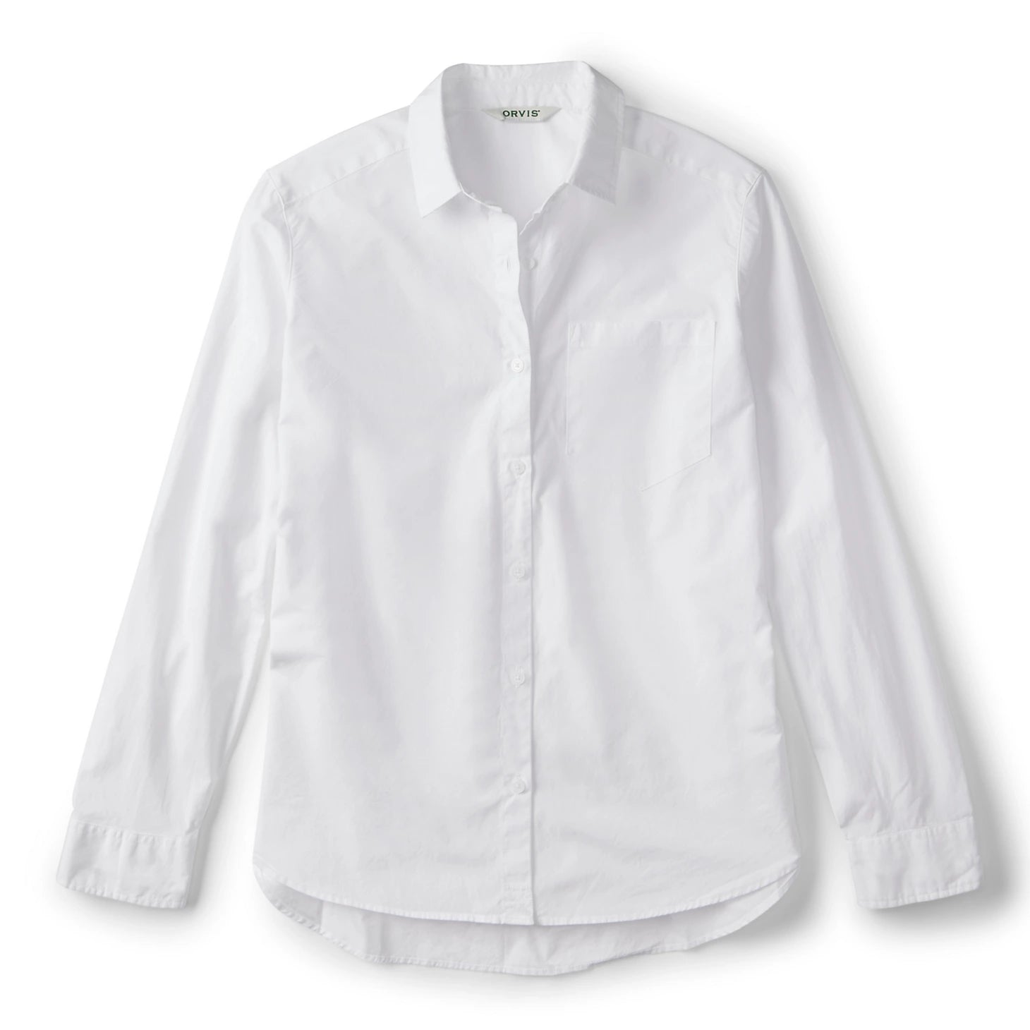 Orvis Women's Heritage Poplin Garment-Dyed Long-Sleeve Shirt