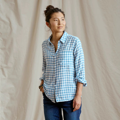 Orvis Everyday Lightweight Plaid Long-Sleeve Boyfriend Shirt
