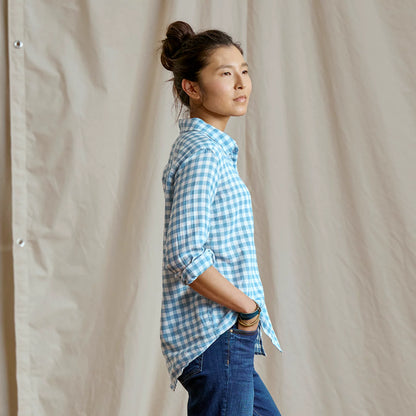 Orvis Everyday Lightweight Plaid Long-Sleeve Boyfriend Shirt