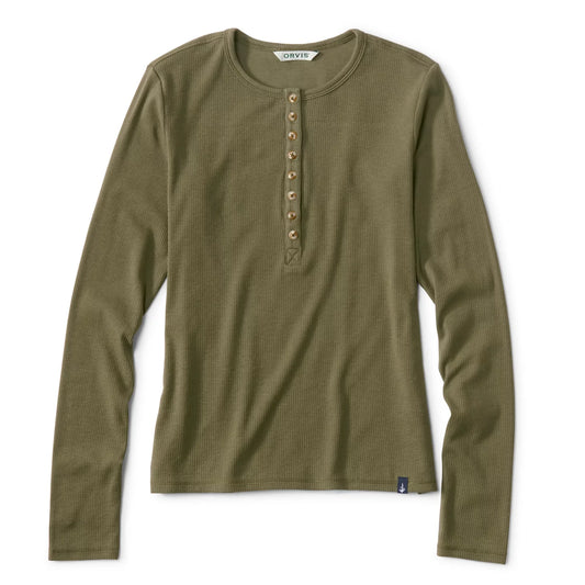 Orvis Ribbed Henley Long-Sleeve Tee