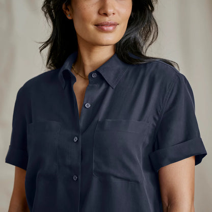 Orvis Washable Silk Short-Sleeve Camp Shirt