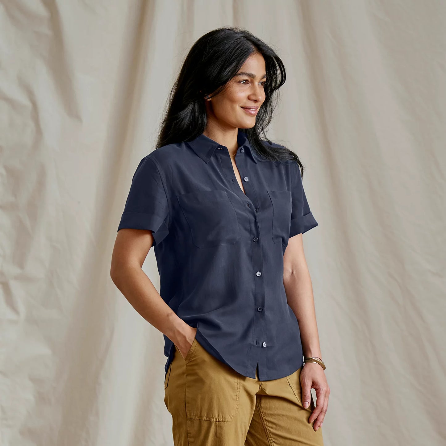 Orvis Washable Silk Short-Sleeve Camp Shirt