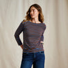 RAISIN/BLUE JAY STRIPE