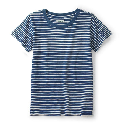 Orvis Women's Indigo Striped Short-Sleeve Tee