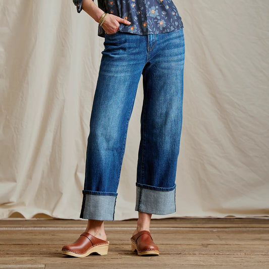Orvis Kut from the Kloth® Sienna High-Rise Cuffed Wide-Leg Jeans