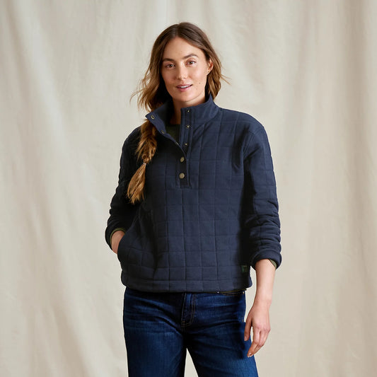Orvis Women's Battenkill Quilted 1/2-Snap Sweatshirt
