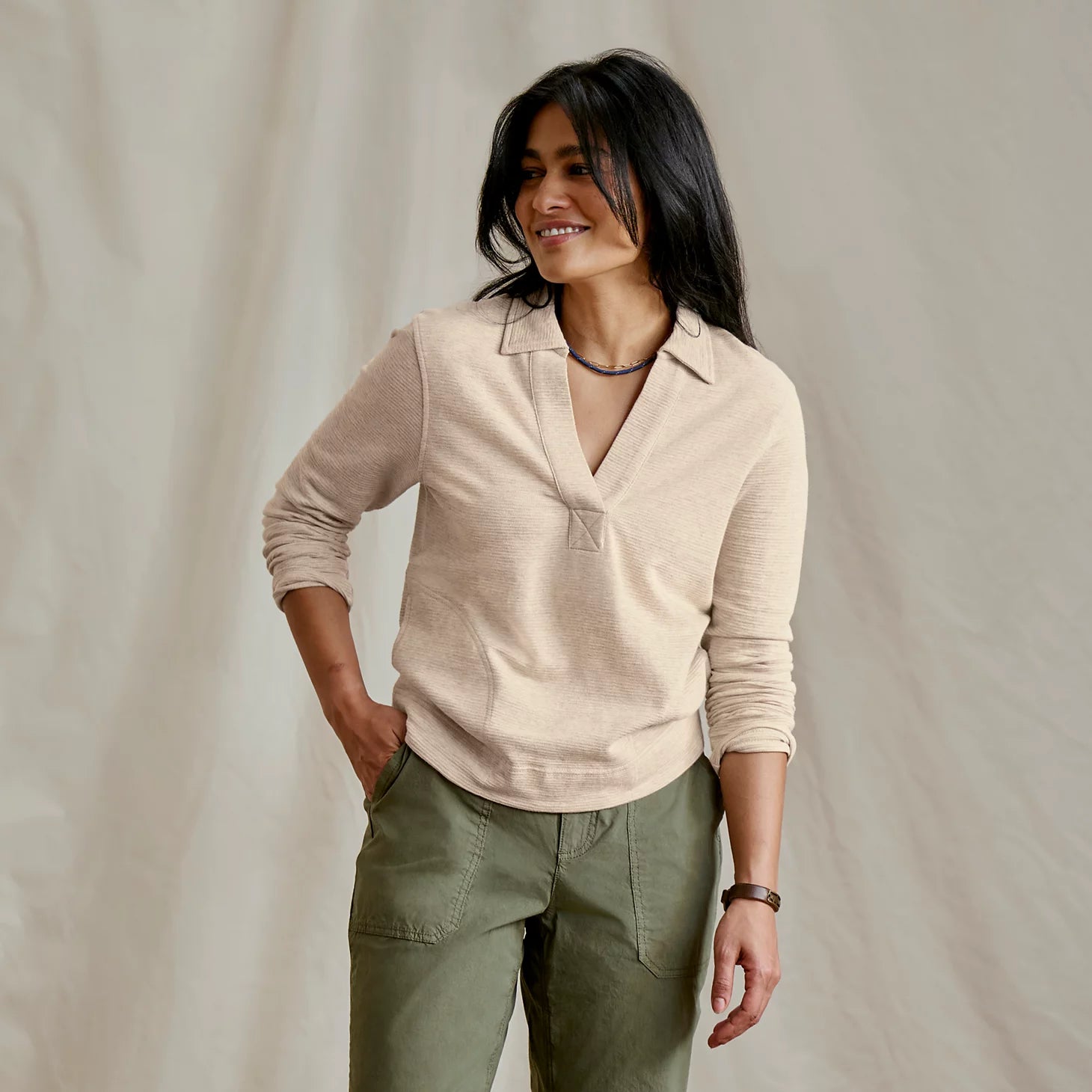 Orvis Lightweight Polo Sweatshirt