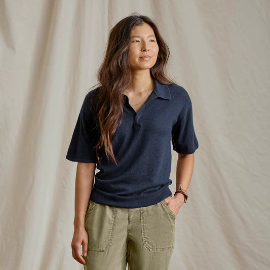 Orvis Featherweight Cashmere Polo Tee