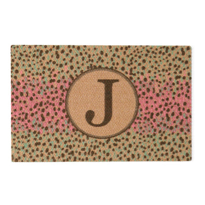 Orvis Neighburly Trout Monogrammed Doormat 2' x 3'
