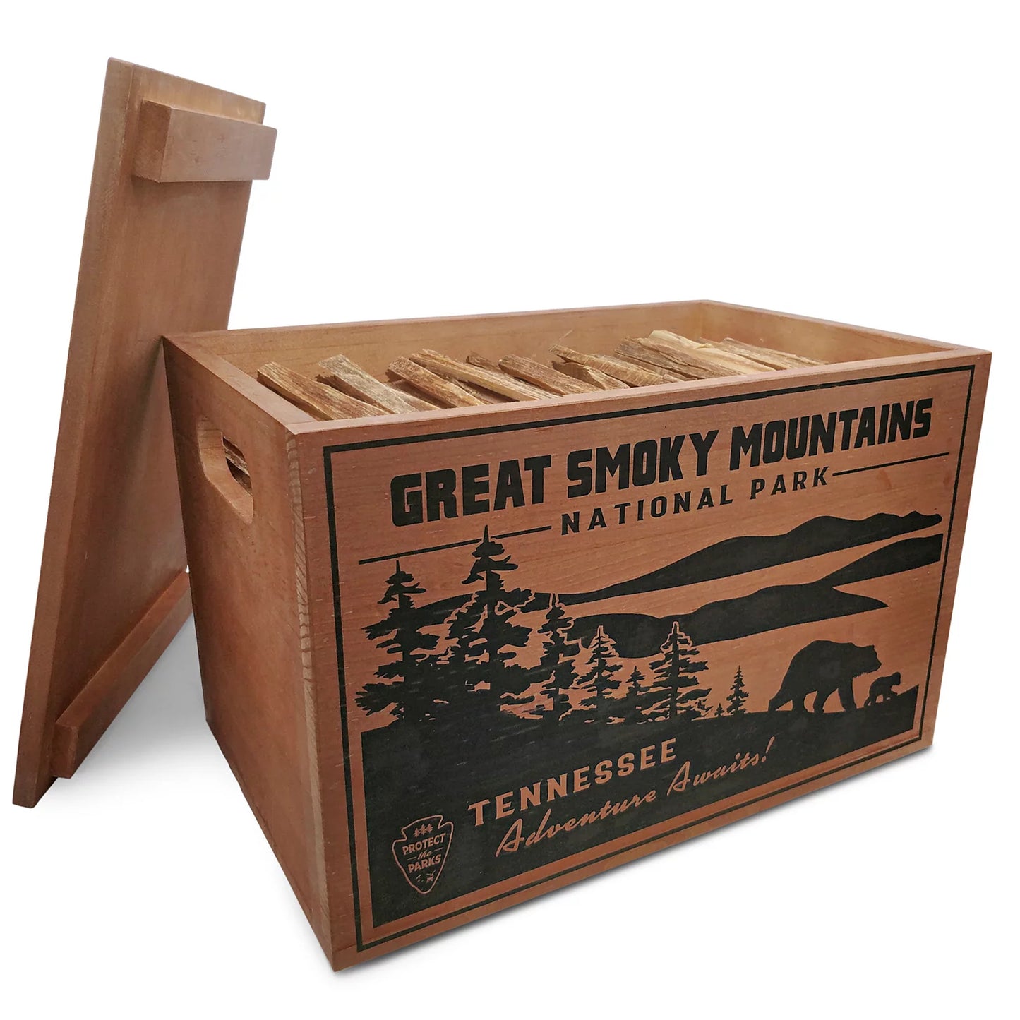 Orvis National Parks Fatwood Wooden Crate