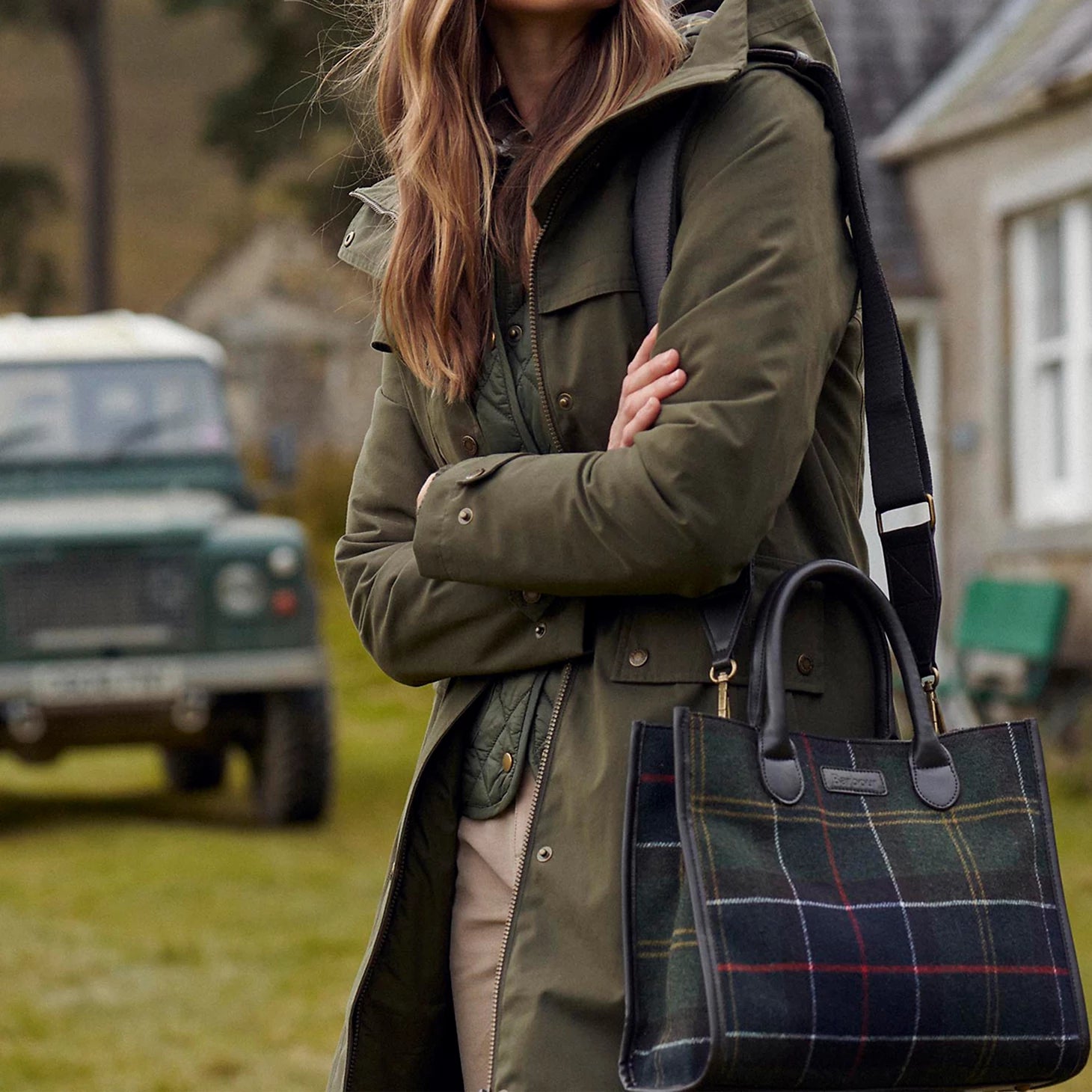 Orvis Barbour® Barrhill Tartan Tote Bag
